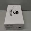 SAMMITOP Womens Slingback Kitten Heels Closed Pointed Toe Low Heel Mesh Pumps Pearl Strap Dress Shoes 1.5 Inches (White)