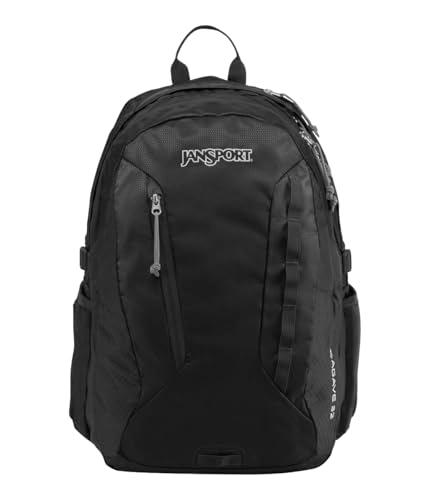 JanSport Agave Hiking Backpack - 32 Liter Daypack with Universal 3L Hydration System or 15 Inch Laptop Sleeve, Black