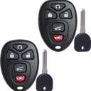 SUPALAND Key Fob Keyless Entry Transponder Ignition Key Fits for 2007-2014 Chevy Traverse Tahoe Suburban / GMC Acadia Yukon / Buick Enclave / Saturn Outlook Remote Control Replacement OUC60270