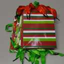 JOYIN 18 PCS Christmas Bags, Holiday Goody Gift Treat Candy Wrapping Paper Bags for Classroom and Party Favors, Xmas Decor Supplies 4.3"X5.5"X2.5" 