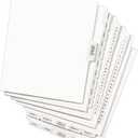 Avery Legal Exhibit Side Tab Dividers, Avery-Style, 26-Tab, 76-100, Letter Size, White, 25 per Set (11397)