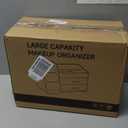 Makeup Organizer with Drawers,Large Capacity Countertop Organizer for Vanity,Bathroom and Bedroom Desk Cosmetics Organizer,Easy To Storage Skincare,Brushes,Lotions,Lipstick (Red and Cream)