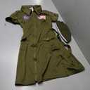 fun shack Womens Fighter Pilot Costume Women, Aviator Costume For Women, Flight Suit Women Costume, Womens Air Force Costume, Small