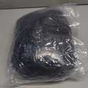 ANWUCHEN Ottoman Cover Square-Stretch Knitted Jacquard Square Ottoman Cover -Soft Square Ottoman Covers Slipcover -Thick Storage Ottoman Cover Foot Stool Cover with Elastic Bottom Large Black