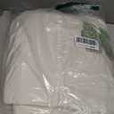 P Pothuiny Ivory White Blackout Velvet Curtains 96 Inches Long 2 Panels, 52"W x 96"L