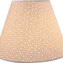 Aspen Creative 32627 Transitional Hardback Empire Shaped Spider Construction Lamp Shade in Ivory, 12" wide (6" x 12" x 9"), 6" top x 12" bottom x 9" slant height
