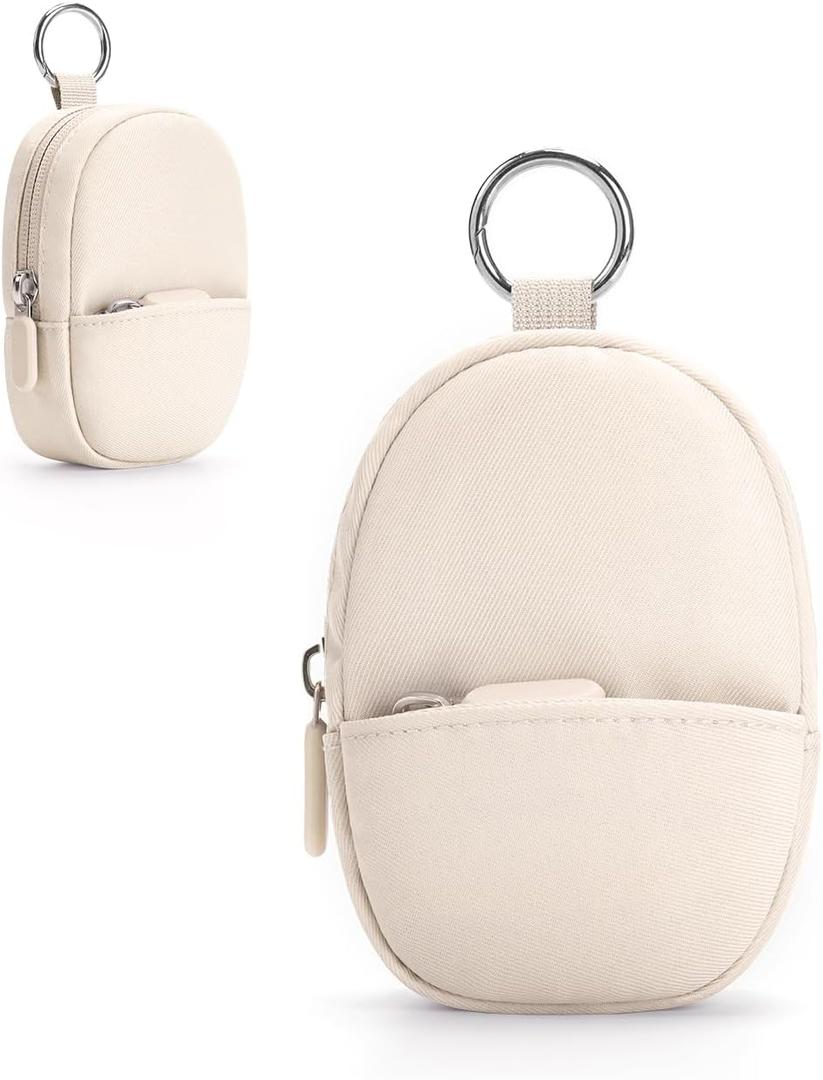 Soft Camera Case Compatible With Kodak Pixpro FZ45 FZ55 & Camkory FHD 1080p,Lightweight Digital Camera Carrying Case With Extra SD Cards Storage, Protective Travel Bag - Perfect Gifts, Beige