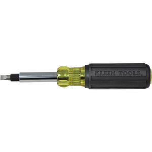 Klein Tools 32557 Multi-Bit Screwdriver / Nut Driver, Heavy Duty 10-in-1 with Interchangeable Shafts and Ph, Sl, Sq, Hex Bits and Nut Drivers