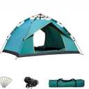 Camping Tent - Automatic Quick Open, Windproof, Easy Setup for Outdoor, Beach, Hiking, Traveling (2-3 Person, Green)