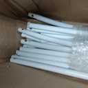 Adorox Metal Garden Arch Trellis for Climbing Plants 7.8ft Outdoor Arch Wedding Halloween Christmas Vine Trellis Pumpkin Archway Assemble Freely 2 Sizes White (White+Standard Tube)