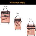 Reusable Grocery Bag On Wheels Large Capacity Shopping Trolley Foldable Rolling Tote Bag with Heavy Duty Handle for Travel