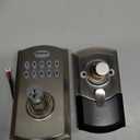 Kwikset SmartCode 955 Pembroke Light Commercial 10-Button Keypad Electronic Lever, Convenient Keyless Entry, 3-Year Battery Life and High Traffic Durability in Satin Nickel