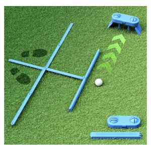 2 x Geyo Golf Alignment Sticks for Beginners, Entry-Level Foldable Golf Training Aids for Stance Correction, Aiming, Putting, Swing Practice, Suitable for Indoor & Outdoor, Use by Men and Women