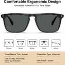 CARFIA Retro Polarized Sunglasses for Men UV Protection Hand-crafted Acetate Frame Fashion Cool Sun Glasses CA53572