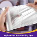 Bathroom Trash-Bags 5-Gallon Garbage Bag - Strong Unscented Clear White Plastic Unscented 160 Counts Disposable Can Liners for Restroom Kitchen Car Waste Basket Heihaily, 5 Roll