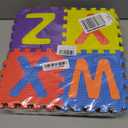 Febyyer 36 Pieces Children's Foam Puzzle Mat with Letters of the Alphabet and Numbers, 5.9inch x 5.9inch EVA Foam Play Mat, Educational Play Rug (Random Color)