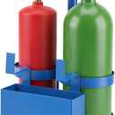 Zonon Metal Torch Carrying Stand for 10 cu/ft MC Acetylene and 20 cu/ft R Oxygen Tanks, Portable Welding Tool Tray