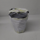 5 Sets 8 Inch Transparent Plastic Garden Pots Planter with Saucer Plant Planter Drainage Hole Plastic Pots for Plants Indoor and Out Door House Plants with 10pcs Plant Labels