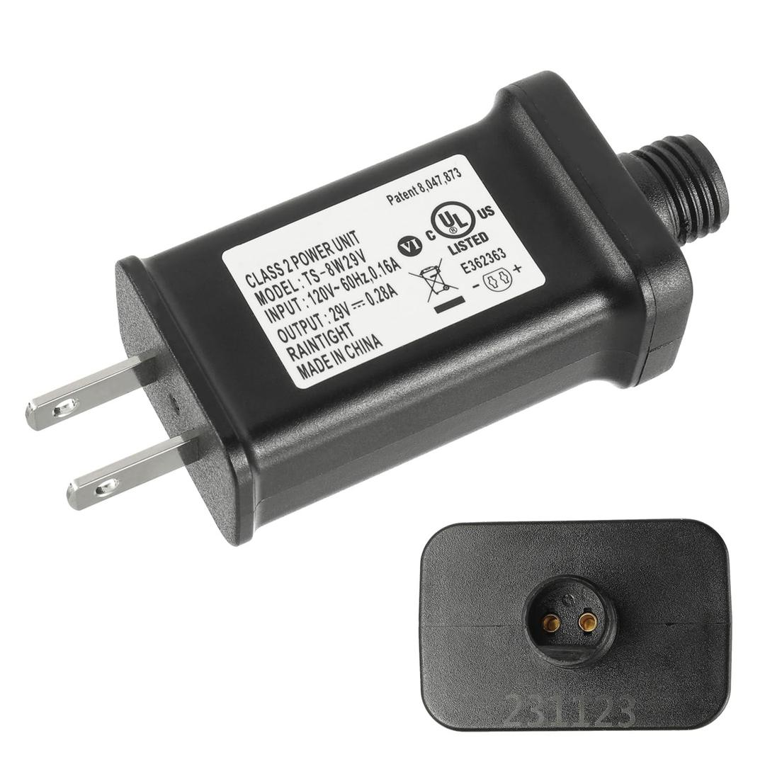 LED Power Supply 29V 8W TS-8W29V LED Transformer Class 2 Power Unit US Plug Adapter Replacement, for Christmas String Light Inflatable Decorations, Christmas Holiday Lighting