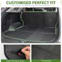 Cargo Liners for 2023-2026 Kia Sportage with Subwoofer, Trunk Mat with Seat Back Cover Accessories All Weather Rear Cargo Mat Backrest Protector(Only for SX X-Pro Models)