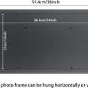 13x34 Picture Frame Solid Wood Black 13x34 Inch Panoramic Photo Frame Posters Frame 13x34 Puzzle Frame(C23B1334)