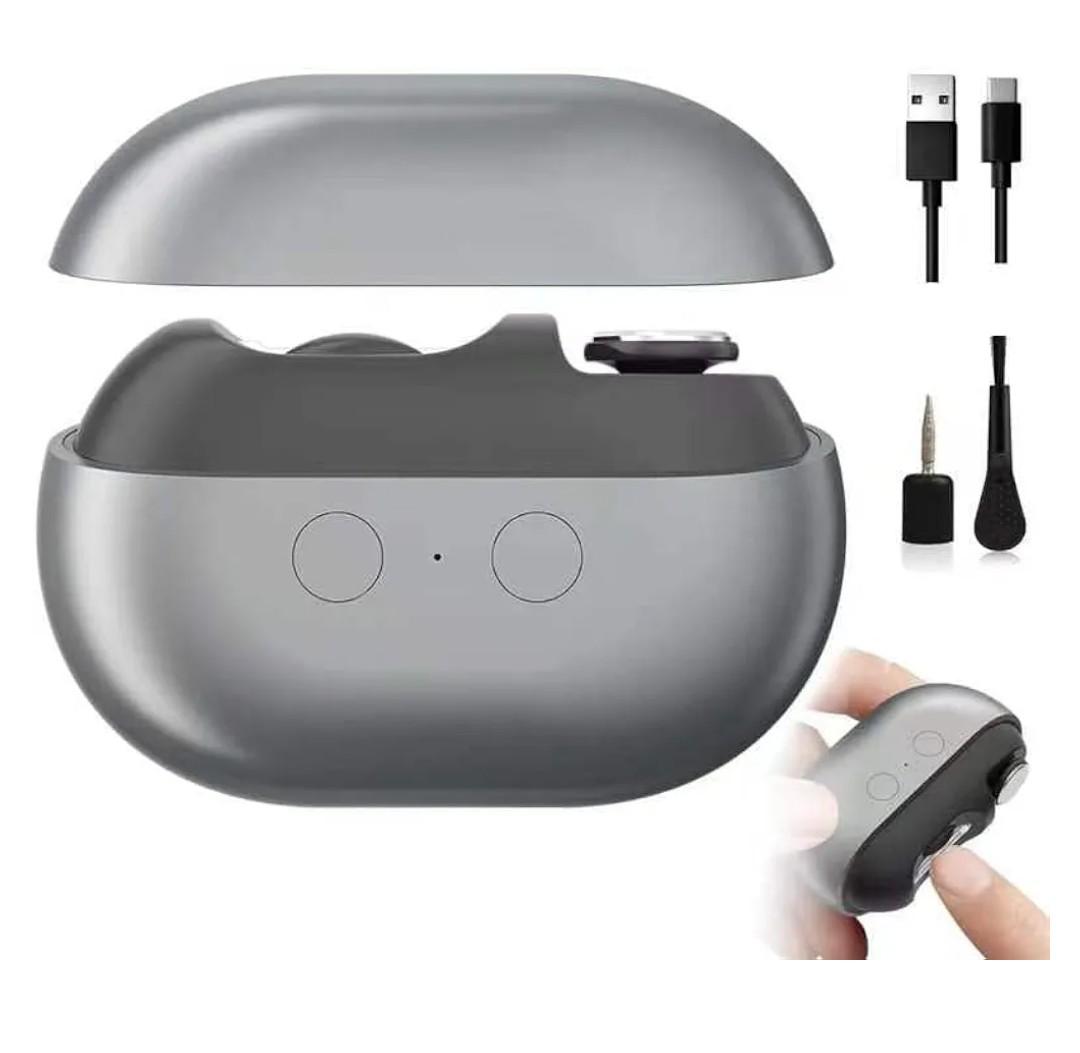 3-in-1 Electric Nail Trimmer, Automatic Nail Clipper with Polishing & LED Light, Rechargeable Electric Nail Clippers with Debris Collector for Adults, Kids & Seniors