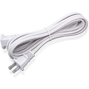 10FT 2 Prong Indoor Extension Cord,Thin White Extension Cords Male/Female Power Cable for Home Office Outdoor, 18/2 ETL Listed 10 FT Extension Cord