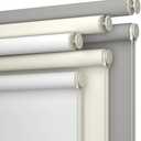 No Drill No Tools 100% Blackout Roller Shade | UV Protection | Easy-Care Fabric | Roller Blind for Windows & Doors | Pull Down Window Shade - Grey (46" W x 78" H)
