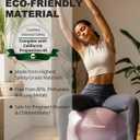 Trideer Exercise Ball Yoga Ball,Office Seating & Balance Ball Chair, Stability Ball for Pilates, Physical Therapy,Core Training & Balance Improvement & Stretching