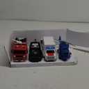 JOYIN 4 Packs Emergency Vehicle Toy Playsets, Friction Powered Vehicles with Light and Sound, Including Fire Truck, Ambulance, Play Police Car and Helicopter, Christmas Toddler Kids Boys Gifts