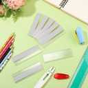 72 Pieces Clear Plastic Adhesive Shelf Tag & Price Label Holders for Supermarket, School, Library, Mailbox & Storage Bins(3 x 1 Inch)