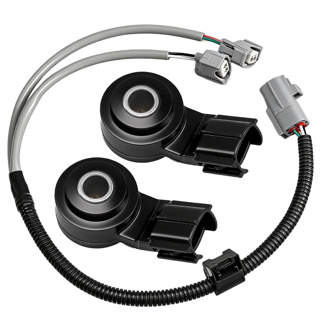 Knock Sensor and Harness Kit Compatible with Toyota 4Runner Avalon Camry Corolla Highlander Matrix Sequoia Sienna Tacoma Tacoma Venza Tundra Yaris Lexus ES330 GS430 GX470 Replace#: 89615-B6010
