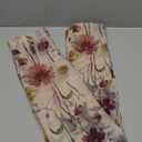 OWENIE Crushed Sheer Curtains 84 Inch Length 2 Panels Set, Sheer Floral Curtains Printed Drapes on Sheers for Living Room, Rod Pocket Light Filtering Window Sheers (2 Panels, 42" x 84") (Multi Color)