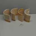Bamboo Towel Rack by Aura Nest Set of 4 Wood Towel Racks Bamboo Bathroom Accessories -Wall Towel Holder for Rolled Towels Wooden Towel Racks for Bathroom Spa Bathroom - Natural Bamboo