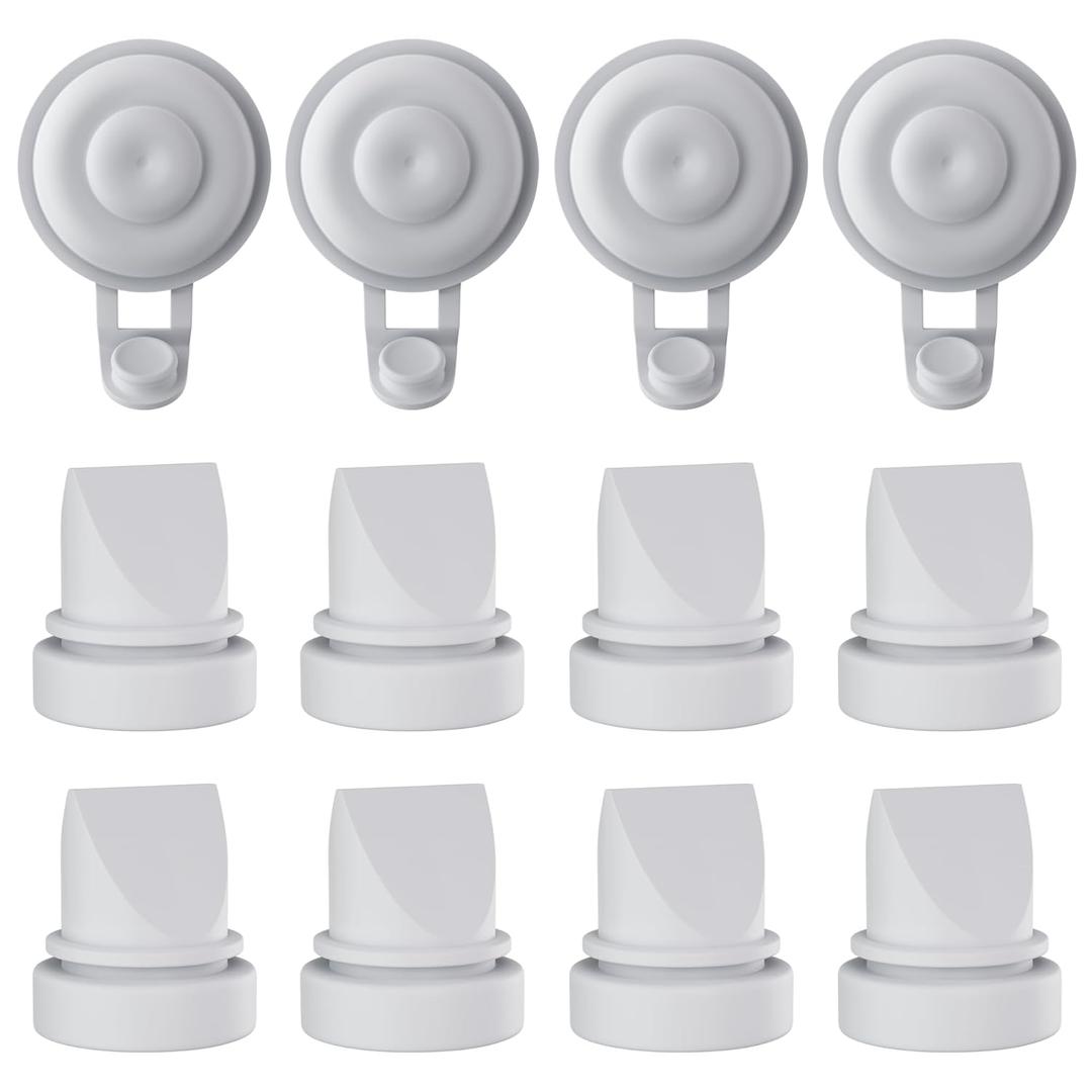 Replacement Pump Parts for Momcozy M9 Replacement Parts Replace to Mom Cozy m9 Replacement Parts, Compatible with Momcozy M9 Breast Pump Replacement Parts Mom Cozy Pump Parts, Pack of 12 (4pcs Diaphragm & 8pcs Duckdill Valve)