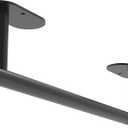 WZKALY Black Paper Towel Holder Under Cabinet, Self Adhesive or Wall Mounted SUS304 Stainless Steel Paper Towel Holder for Kitchen, Bathroom, Farmhouse, Barbecue and Laundry (Matte Black)