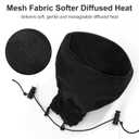 1 Pcs Hair Dryer Diffuser, Universal Foldable Travel Hair Diffuser Sock with Elastic Band, Universal Diffusers Cap Attachment for Curl Definition, Compact for Home & Travel (Black)