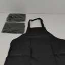 3 Pack Kitchen Cooking Aprons with 2 pockets, Aprons for Women/Man/Chef with Pockets,Aprons Kitchen Craftsmanship Black