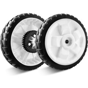 Replacement 115-4695 Wheels Compatible with Toro Lawn Mower - 8" Back Drive Wheel Plastic Gear Assebmly Compatible with Toro 20332 20333 20334 22" Recycler Lawn Mower, 2 Pack