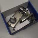 TEEHO TE003 Keyless Entry Keypad Door Lock with Handle, Electronic Digital Smart Deadbolt Locks with 2 Backup Keys, Door Knob with Code for Front Door Bedroom, Auto Lock, Easy to Install, Satin Nickel