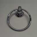 BOPai Drill Free Powerful Vacuum Suction Cup Towel Ring Shower Washcloth Hand Towel Round Holder (Chrome)
