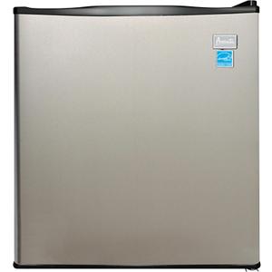 Avanti Mini Fridge Compact Refrigerator for Home Office or Dorm, Features Compressor Cooling Single Door Removable Shelves Automatic Defrost and Adjustable Temp Control, 1.7-Cu.Ft, Stainless Steel