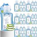 Demissle 30 Pcs Mini Aloe Vera Gel for Skin Travel Size 1oz Small Sunburn Moisturizer Lotion Bulk for Guest Thank You Wedding Baby Shower Beach Summer Party Favor(Blue,Blue Lotus)
