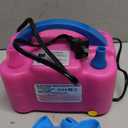 QIPUMP Balloon Pump Electric,110V 600W Balloon Blower Inflator Dual Nozzle Air Pump Balloons Inflator for Decoration, Party, Sport,Gifts:2 Balloon Tying Tools (Rose Red)