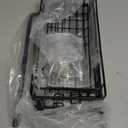 OMAIRA Shower Caddy Hanging Over the Shower Head - Rustproof Shower Organizer Hanging with Soap Scrub Holder, Non-Slip Stainless Steel Bathroom Storage Rack & Shelves, No Drilling, Black