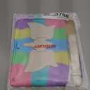 Ambison Case for iPad 9th/8th/7th Generation 10.2 inch with Glass Screen Protector,Rugged Shockproof Protective Cover for Kids Girls Unicorn Stand,Shoulder Strap for iPad 2021/2020/2019-Multipurple