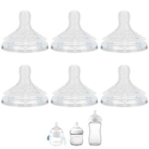 Silicone Nipple for Philips Avent Natural Baby Bottles and Natural Trainer Sippy Cup, Extra Fast Flow (Flow 5), 6m+, 6 Count