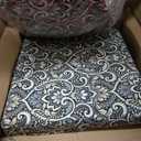 Arden Outdoor Deep Seat Cushion Set, 24 in x 24 in, Weather-Proof, Rain-Proof, Fade Resistant Patio Cushion for Chair, Sofa, and Couch Black Aurora Damask (1 Pack)