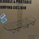 Camping Cot with Mattress, No Assembly Required Heavy Duty Folding Camping Cot for Adults, 550 Lbs Capacity Adjustable Portable Sleeping Bed for Indoor, Outdoor & Patio Use (L''75), XL''75in