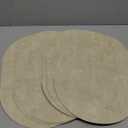 Placemats for Dining Table Set of 8 Non-Slip, Heat Resistant Oval Leather Placemat Double Layer, Waterproof Table Mats Easy to Clean for Kitchen Dining Room Coffee Office Table, Beige